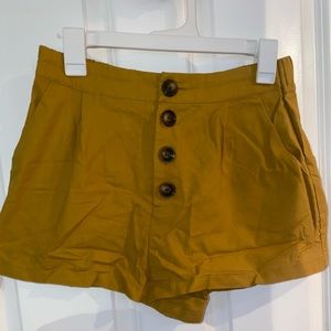 Mustard Forever21 shorts